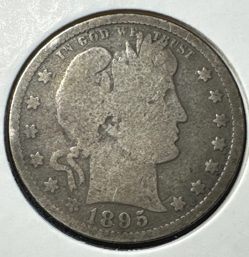 1895-P Barber Quarter Ungraded — front