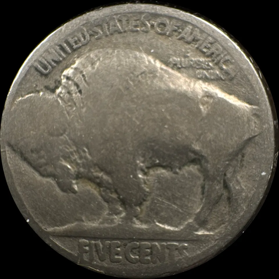 1920-P Buffalo Nickel Ungraded — back