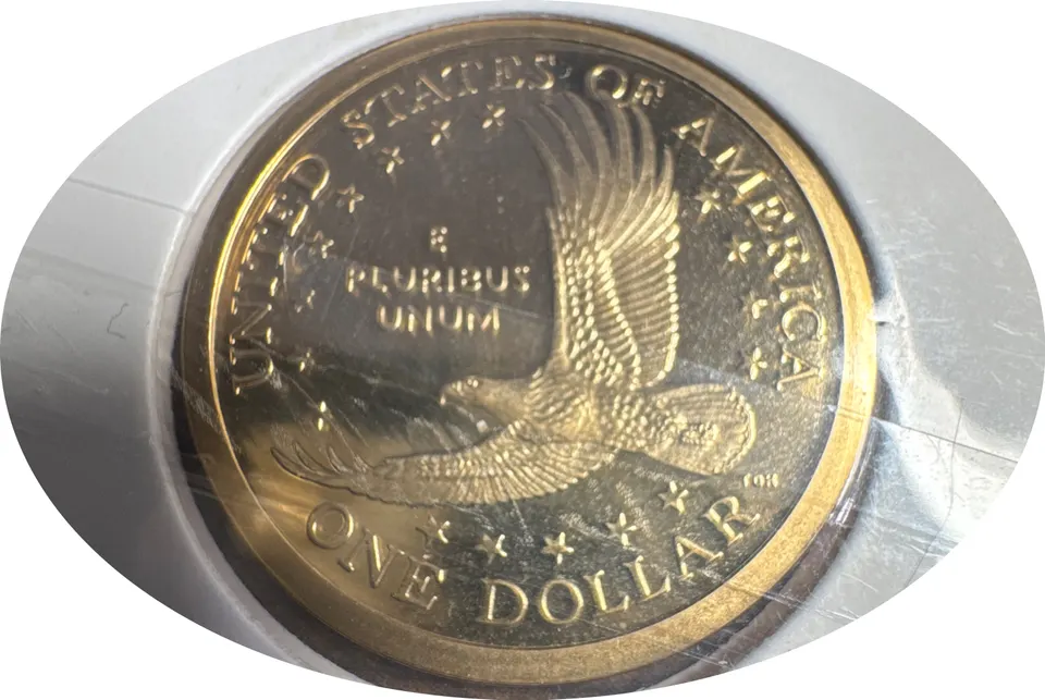 2000-S Sacagawea Dollar Ungraded — back