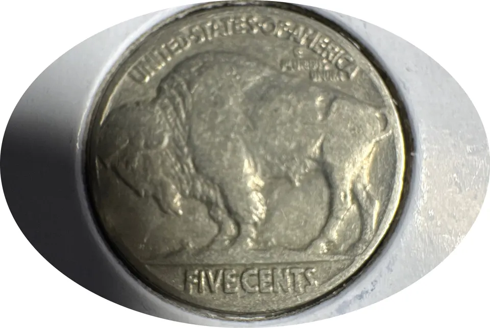 1936-P Buffalo Nickel Ungraded — back