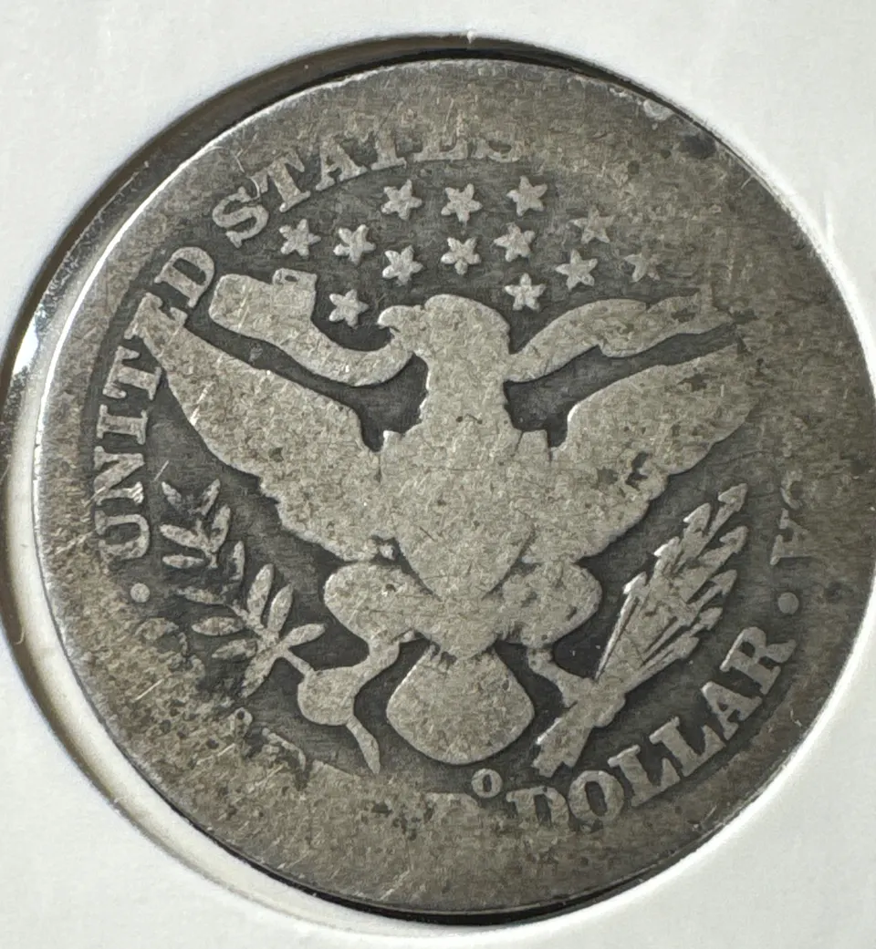 1898-O Barber Quarter Ungraded — back