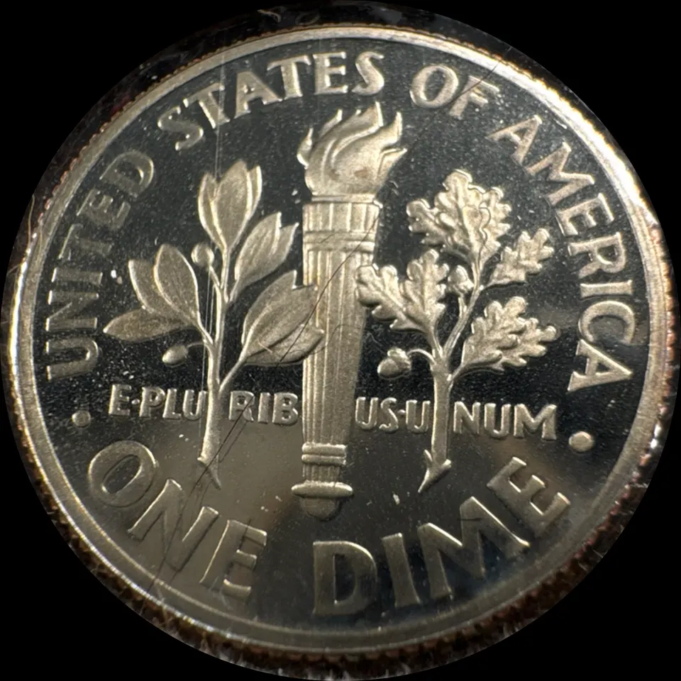 2009-S Roosevelt Dime Ungraded — back