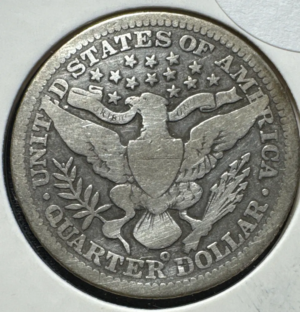 1903-O Barber Quarter Ungraded — back
