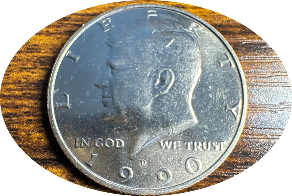 1990-D Kennedy Half Dollar Ungraded — front