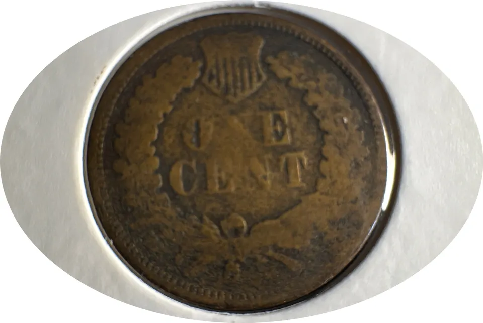 1867-P Indian Head Cent Ungraded — back