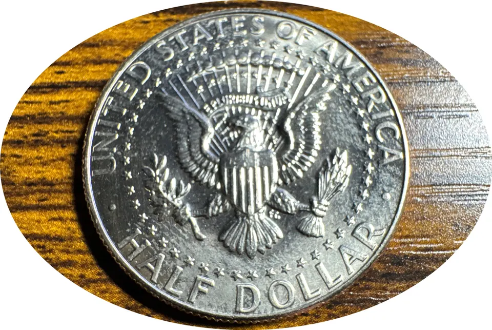 1987-D Kennedy Half Dollar Ungraded — back