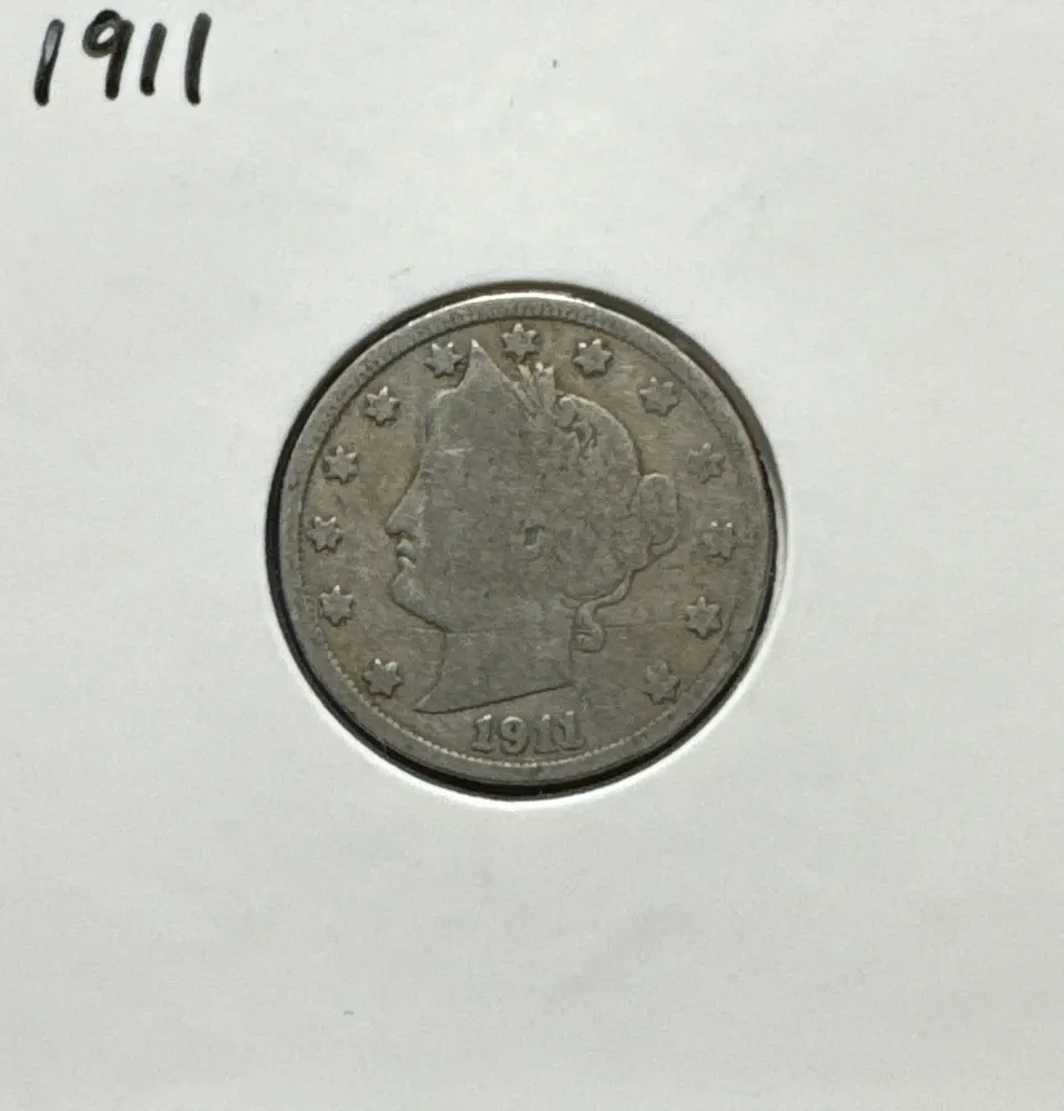 1911-P Liberty V Nickel Ungraded — front