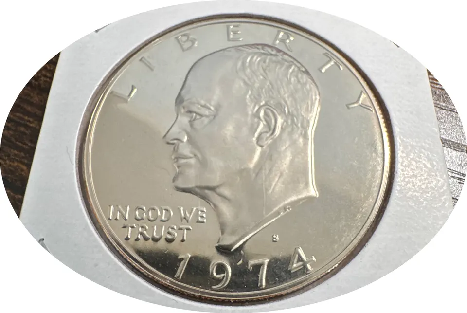 1974-S Eisenhower Dollar Ungraded — front