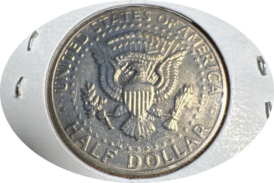 1971-P Kennedy Half Dollar Ungraded — back