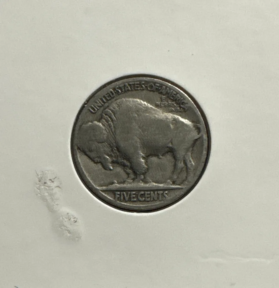 1916-P Buffalo Nickel Ungraded — back