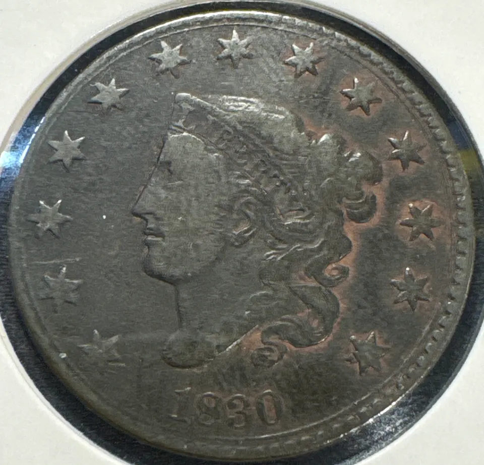 1830-P Coronet Head Large Cent Ungraded — front