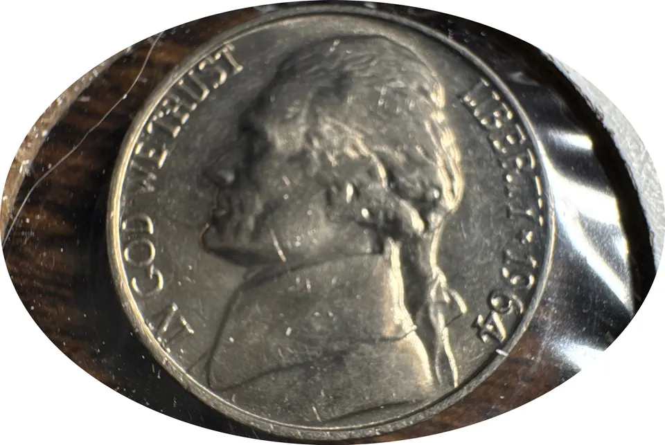 1964-P Jefferson Nickel Ungraded — front
