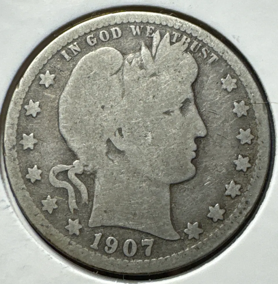 1907-O Barber Quarter Ungraded — front