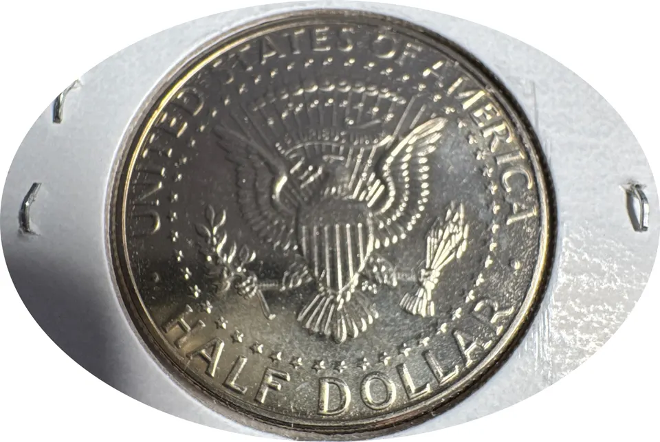 1990-P Kennedy Half Dollar Ungraded — back