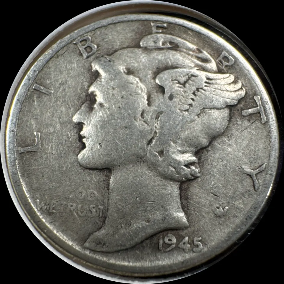 1945-P Mercury Dime Ungraded — front