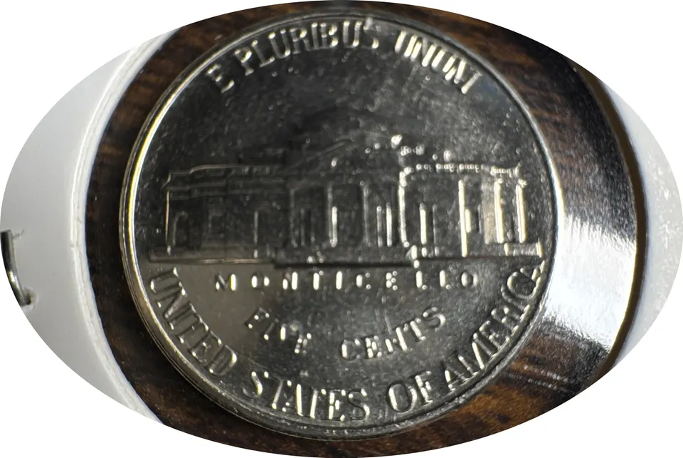 1990-D Jefferson Nickel Ungraded — back