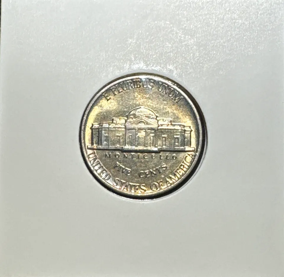 1980-P Jefferson Nickel Ungraded — back