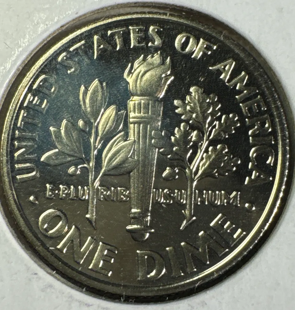 2001-S Roosevelt Dime Ungraded — back