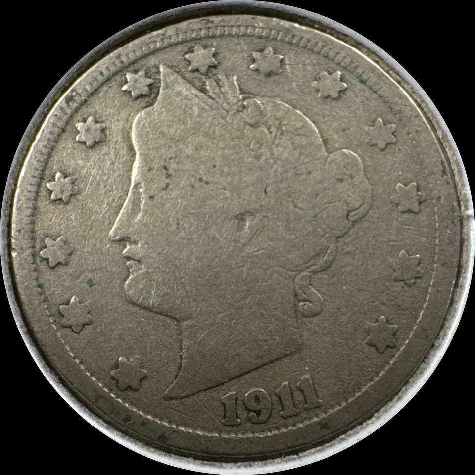 1911-P Liberty V Nickel Ungraded — front