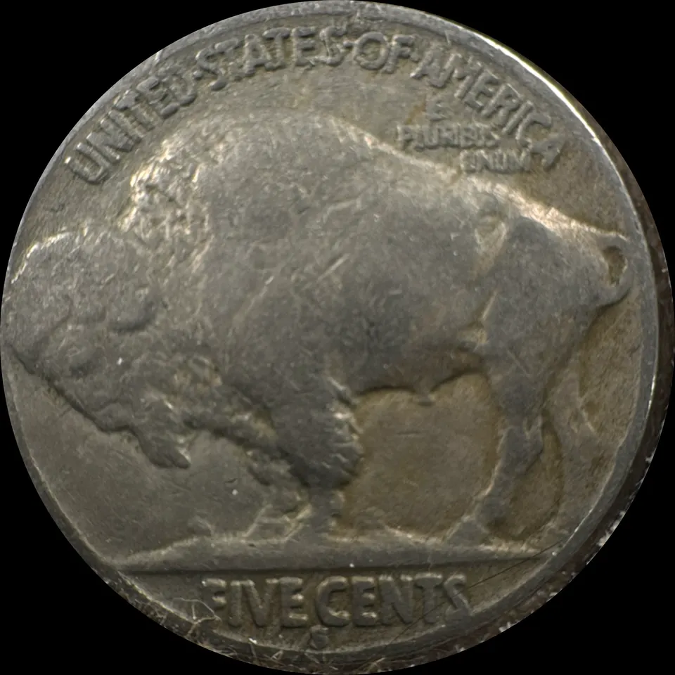 1930-S Buffalo Nickel Ungraded — back