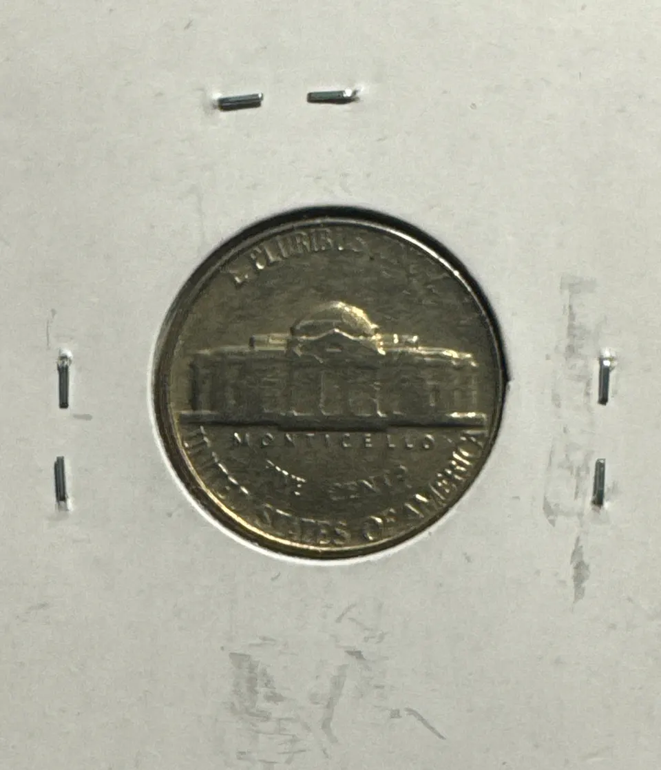 1959-P Jefferson Nickel Ungraded — back