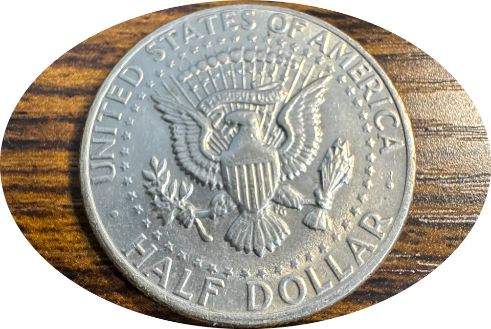 1971-D Kennedy Half Dollar Ungraded — back
