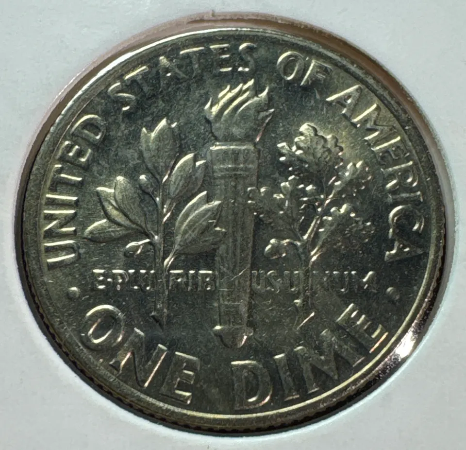 1979-P Roosevelt Dime Ungraded — back