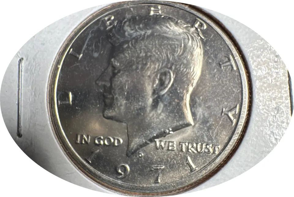 1971-D Kennedy Half Dollar Ungraded — front