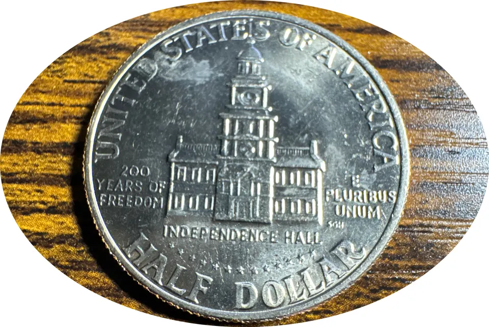 1976-D Kennedy Half Dollar Ungraded — back