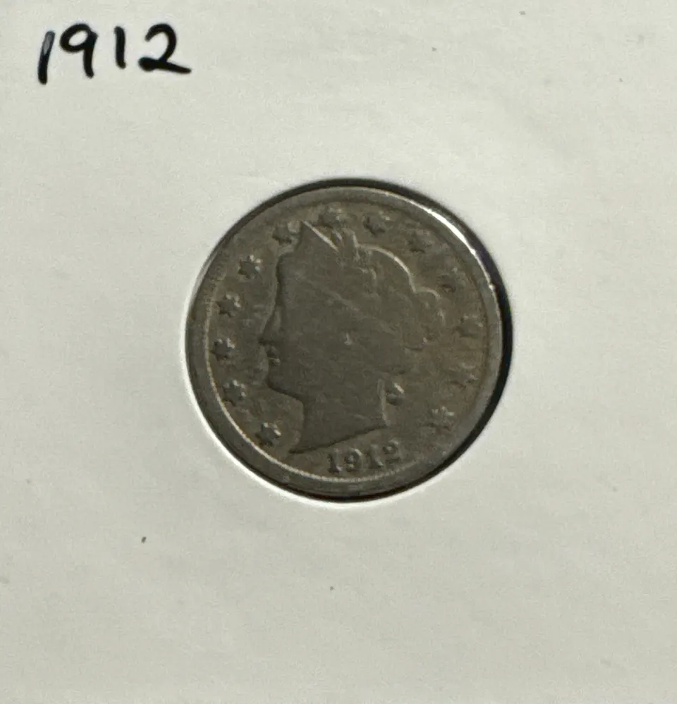 1912-P Liberty V Nickel Ungraded — front