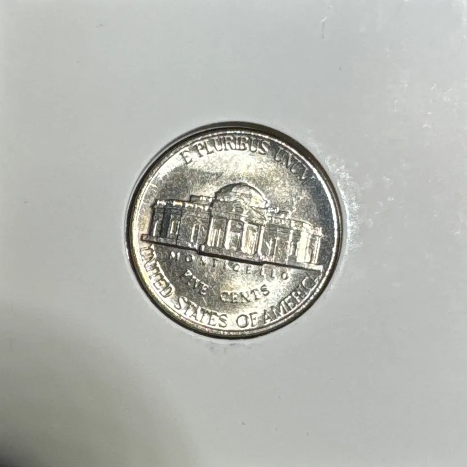 1992-D Jefferson Nickel Ungraded — back
