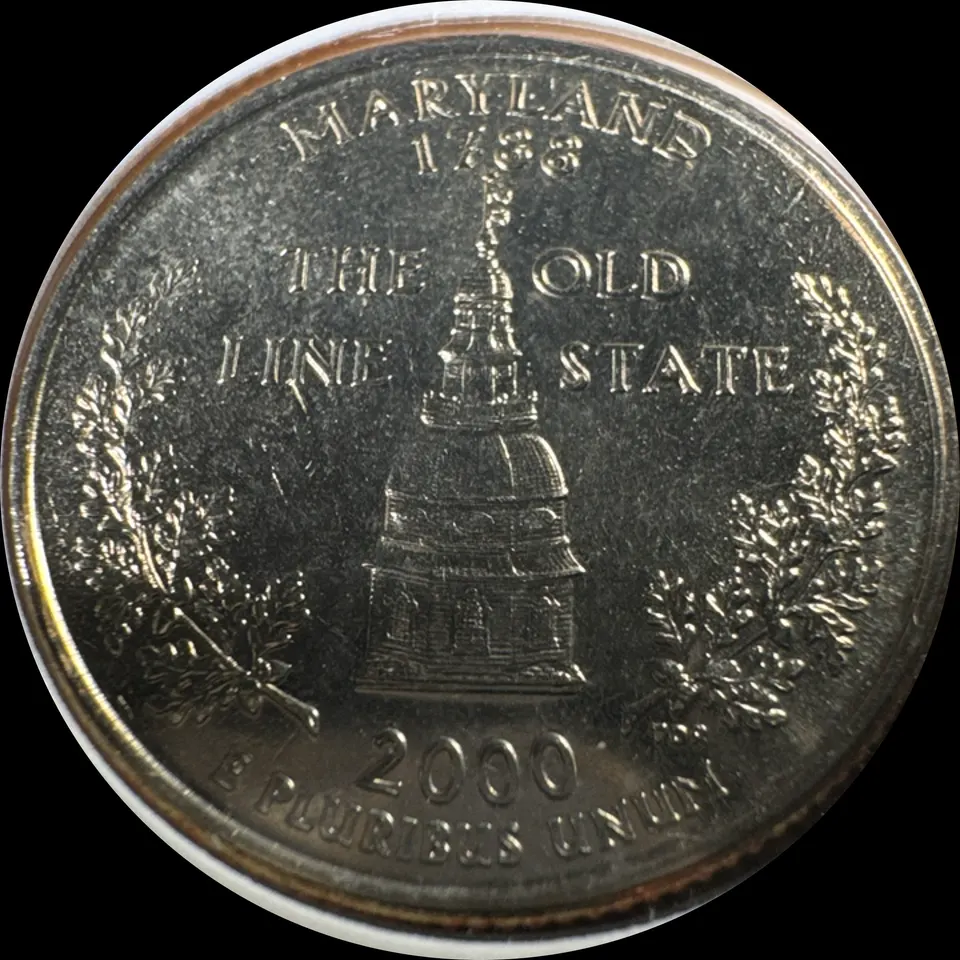 2000-P Washington Quarter Ungraded — back