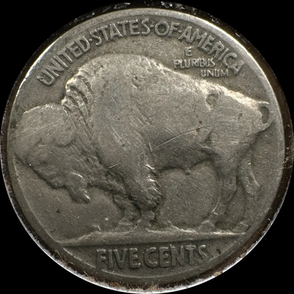 1936-P Buffalo Nickel Ungraded — back
