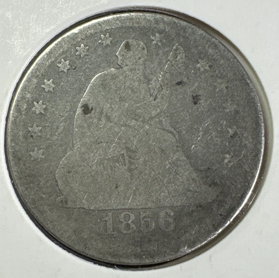 1856-P Seated Liberty Quarter Ungraded — front