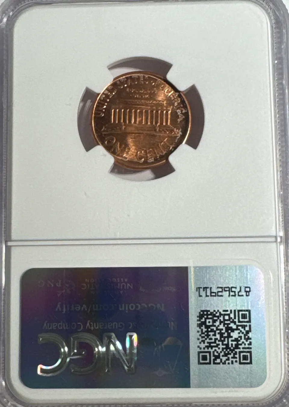 1990-P Lincoln Cent BU — back