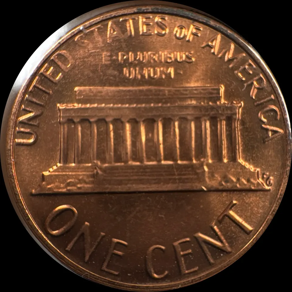 1982-D Lincoln Cent Ungraded — back