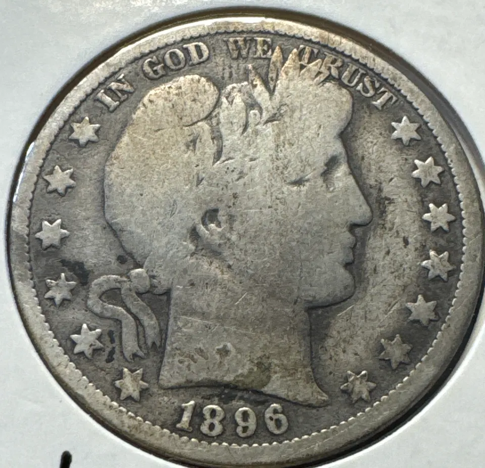 1896-O Barber Half Dollar Ungraded — front