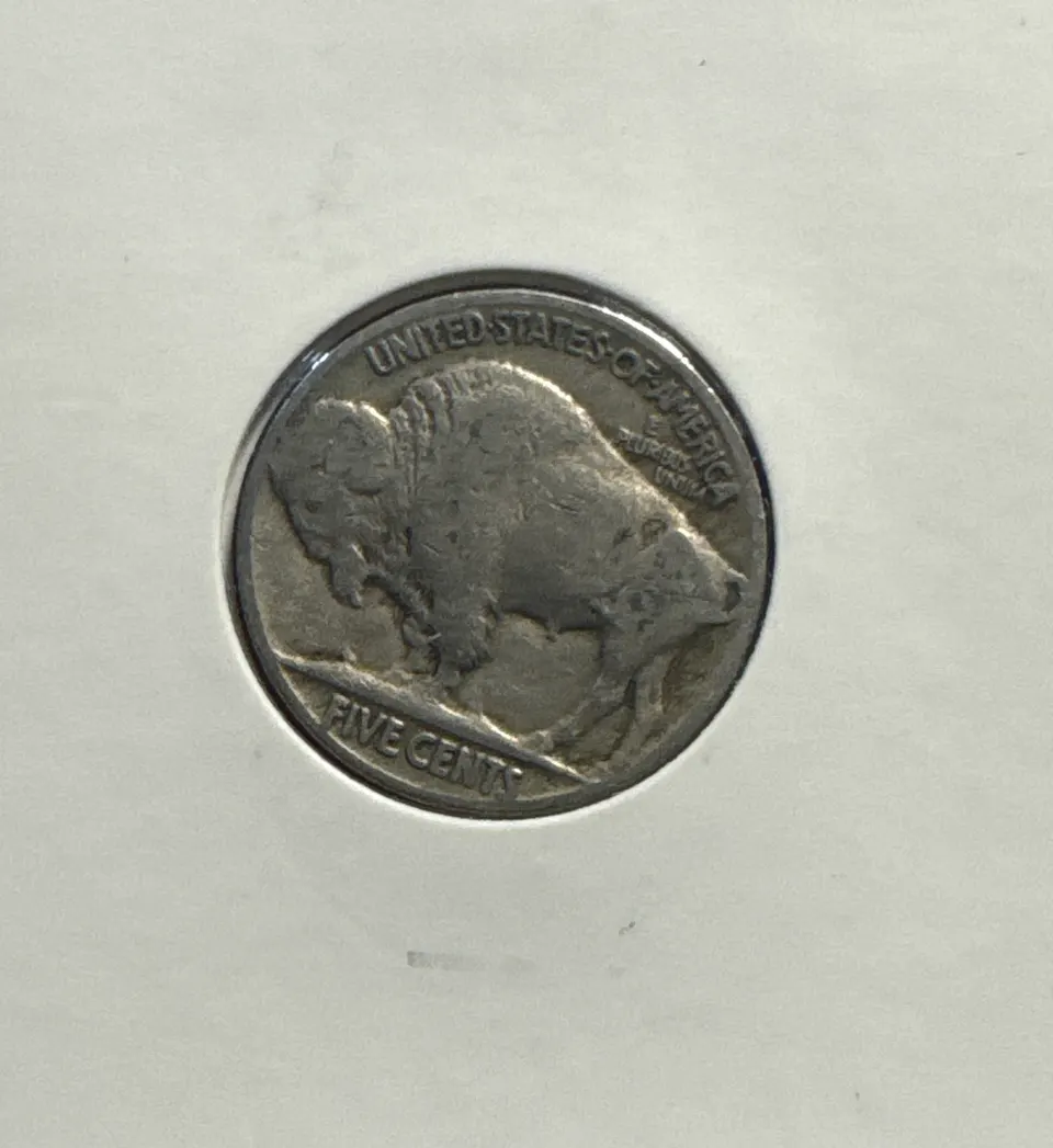 1936 Buffalo Nickel Ungraded — back