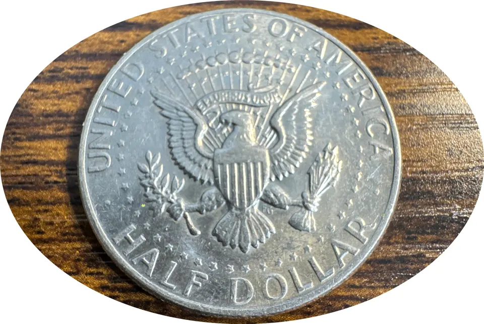 1977-D Kennedy Half Dollar Ungraded — back