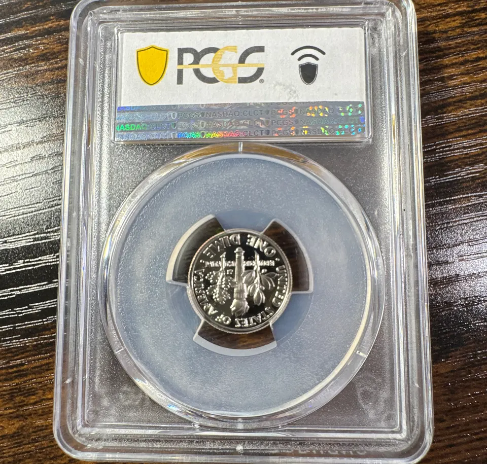 1992-S Roosevelt Dime PR69 — back