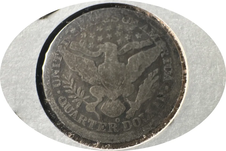 1907-O Barber Quarter Ungraded — back