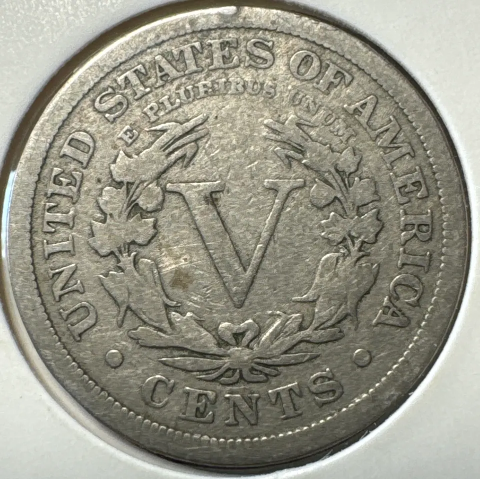 1899-P Liberty V Nickel Ungraded — back