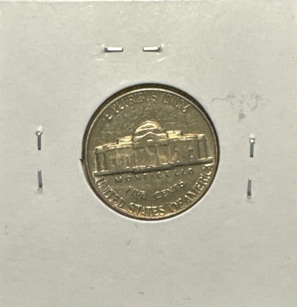 1959-P Jefferson Nickel Ungraded — back