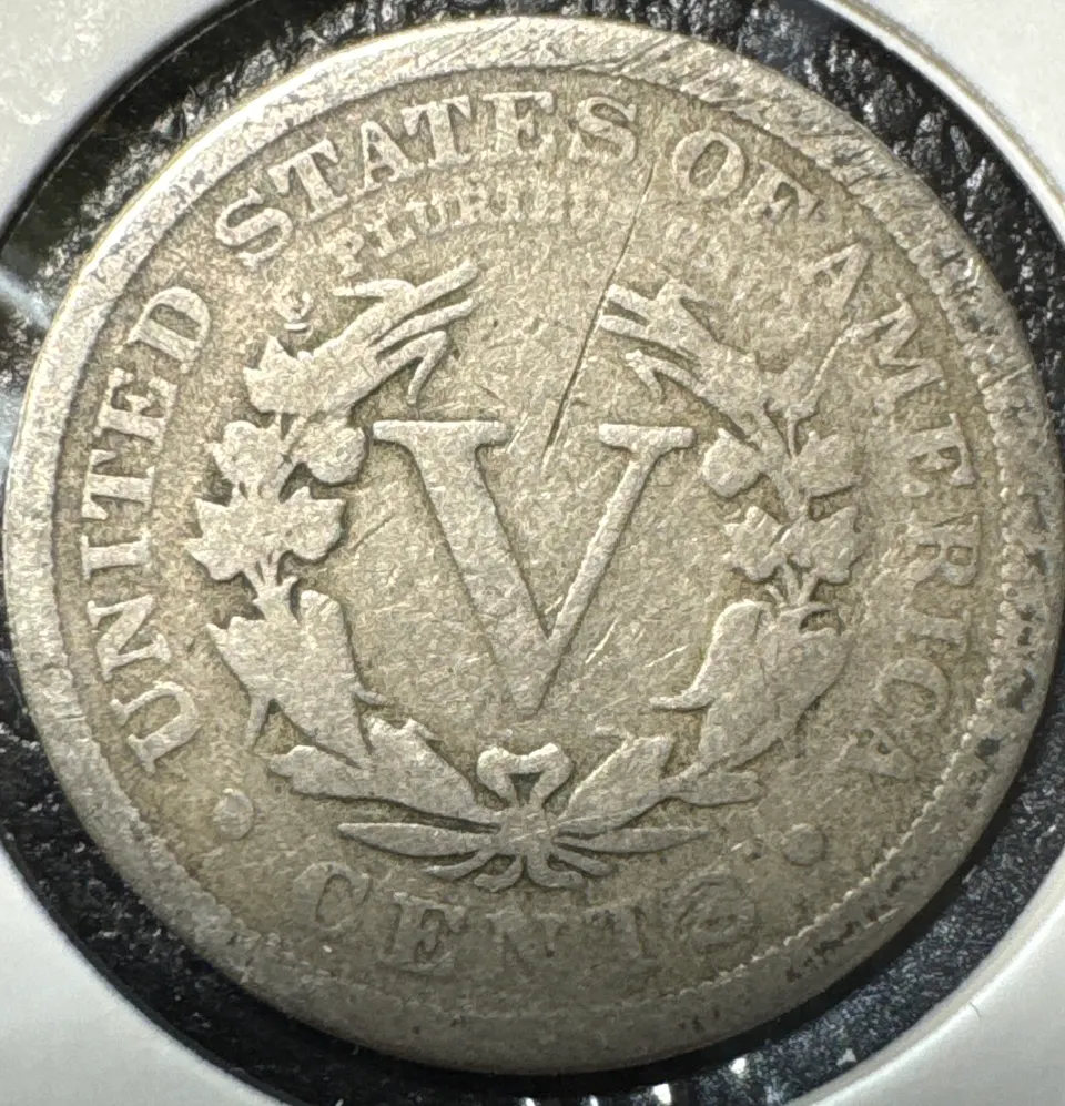 1911-P Liberty V Nickel Ungraded — back
