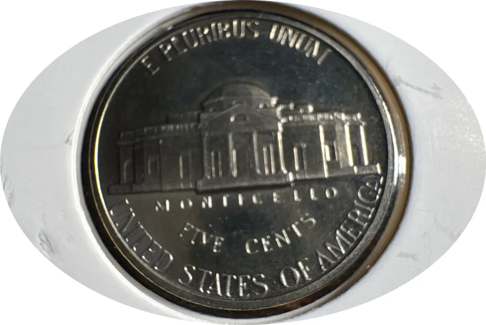 1977-S Jefferson Nickel Ungraded — back