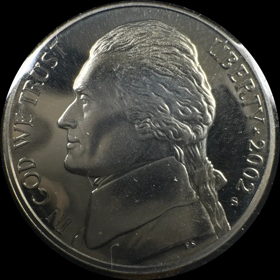 2002-S Jefferson Nickel Ungraded — front