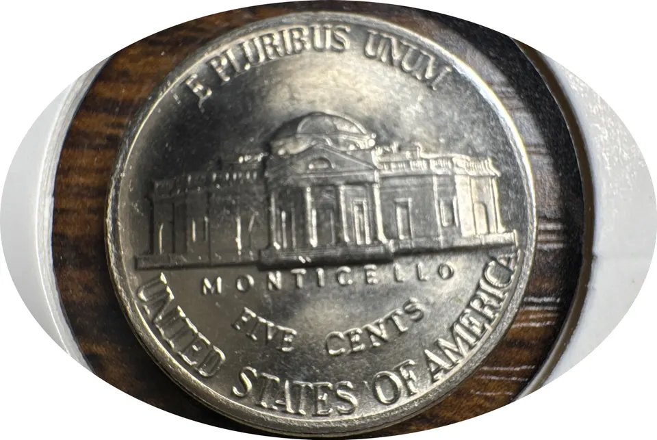 1986-D Jefferson Nickel Ungraded — back
