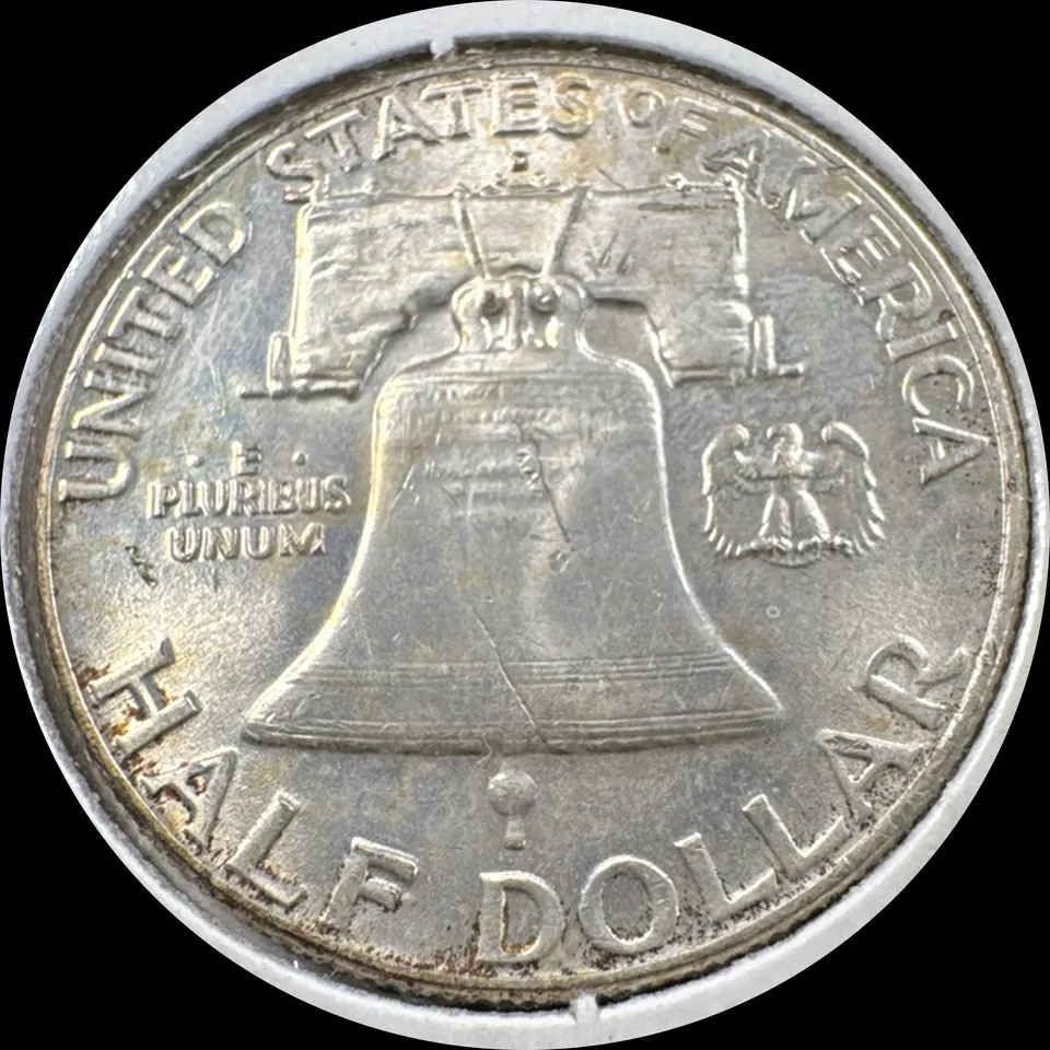1961-D Franklin Half Dollar Ungraded — back
