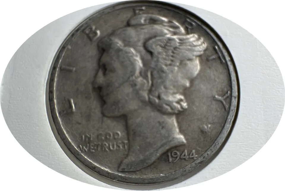 1944-S Mercury Dime Ungraded — front