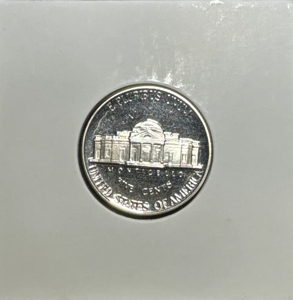 1991-S Jefferson Nickel Ungraded — back